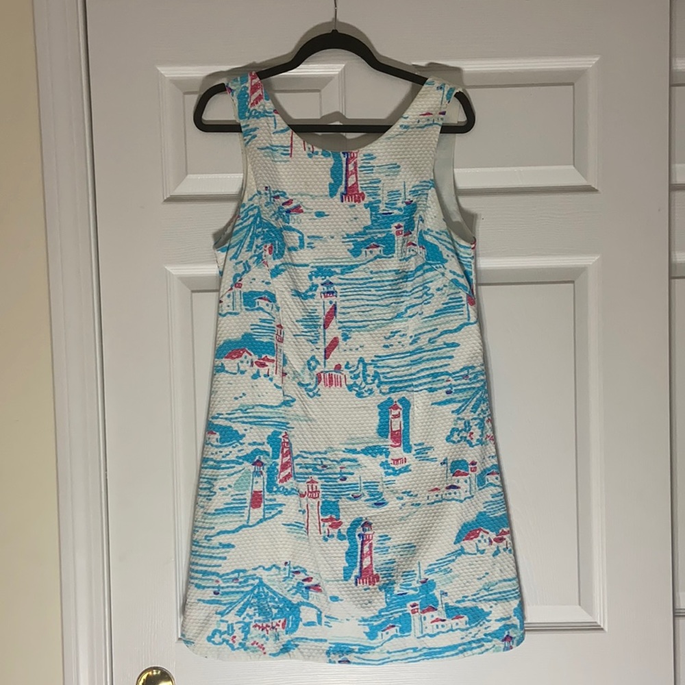 Lilly Pulitzer Delia Shift watch out print, 12, worn once